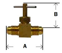 Flare x Flare Needle Valve Diagram